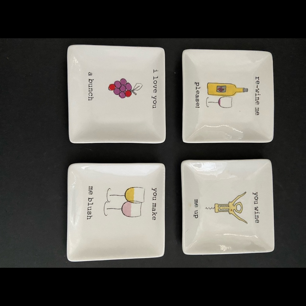 Creative Co-Op Trinket Tray set of 4 by Pela Studo